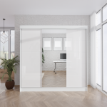 SZAFA PRZESUWNA MEWA 3D2L 150cm-250cm BIAŁA