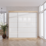 SZAFA PRZESUWNA MEWA LACOBEL 150cm-250cm DĄB WOTAN